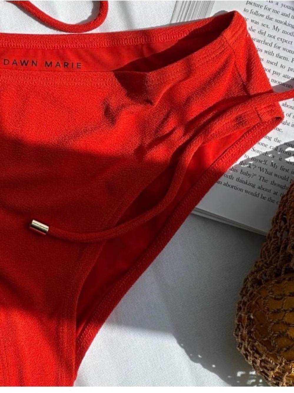 Dawn Marie red bermuda bikini bottom